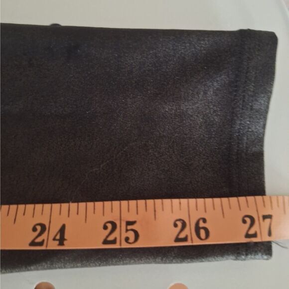 Spanx Womens Faux Leather Leggings Black Shaping Shimmery Shiny Small P - Picture 6 of 6